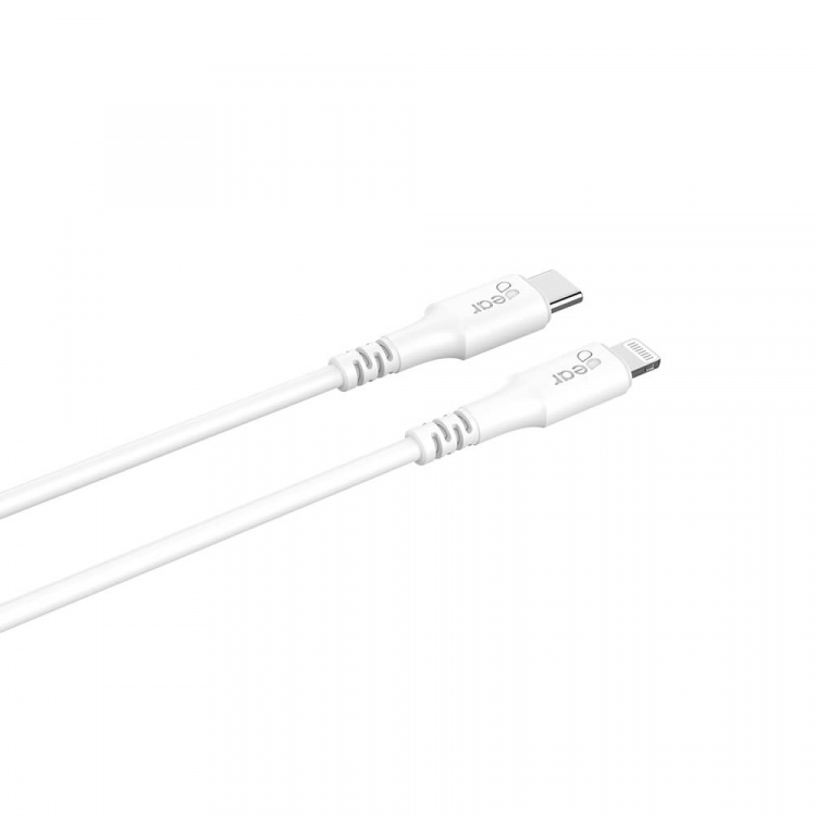 Gear Laddkabel USB-C till Lightning 0.5m Vit MFI C94 Gear Laddkabel USB-C till Lightning 0.5m Vit MFI C94