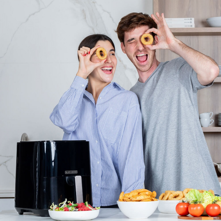 BLACK+DECKER Air Fryer Svart 5L 1450W BLACK+DECKER Air Fryer Svart 5L 1450W