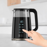 BLACK+DECKER Vattenkokare Glas Svart 1,7L