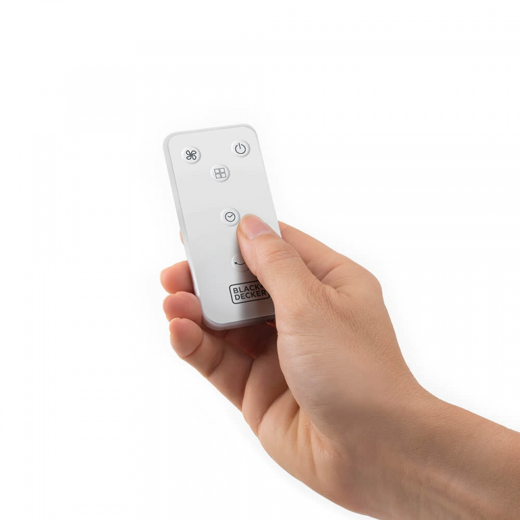 BLACK+DECKER Golvfläkt 5 Blad Vit