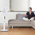 BLACK+DECKER Golvfläkt 5 Blad Vit