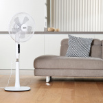 BLACK+DECKER Golvfläkt 5 Blad Vit