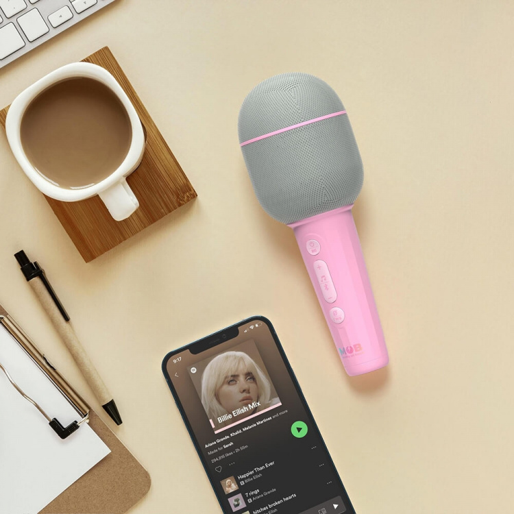 Mobility On Board Karaoke Mikrofon Groovy Rosa