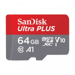 SanDisk MicroSDXC Ultra Plus 64GB 150MB/s A1 C10 UHS-1 SanDisk MicroSDXC Ultra Plus 64GB 150MB/s A1 C10 UHS-1