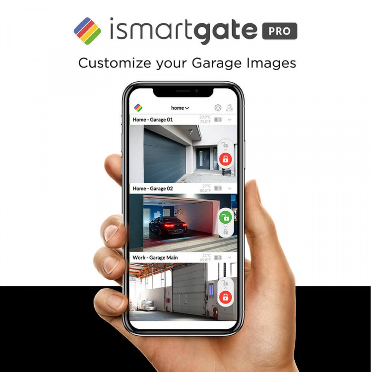 ISMARTGATE Garageöppnare Pro 3 Portar v2.0