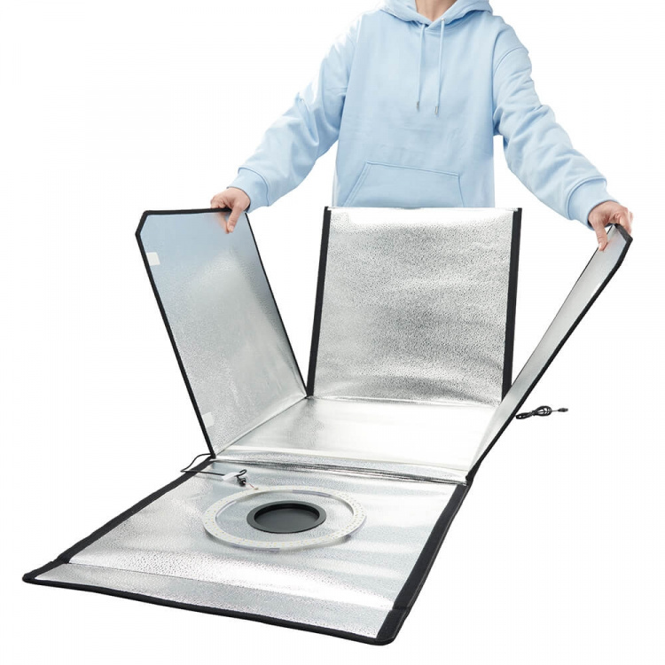 Hama Portabel Mini Fotostudio ToGo LED-Ringljus