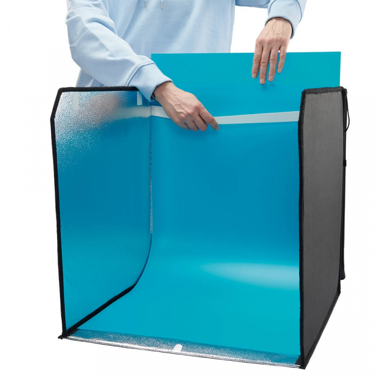 Hama Portabel Mini Fotostudio ToGo LED-Ringljus