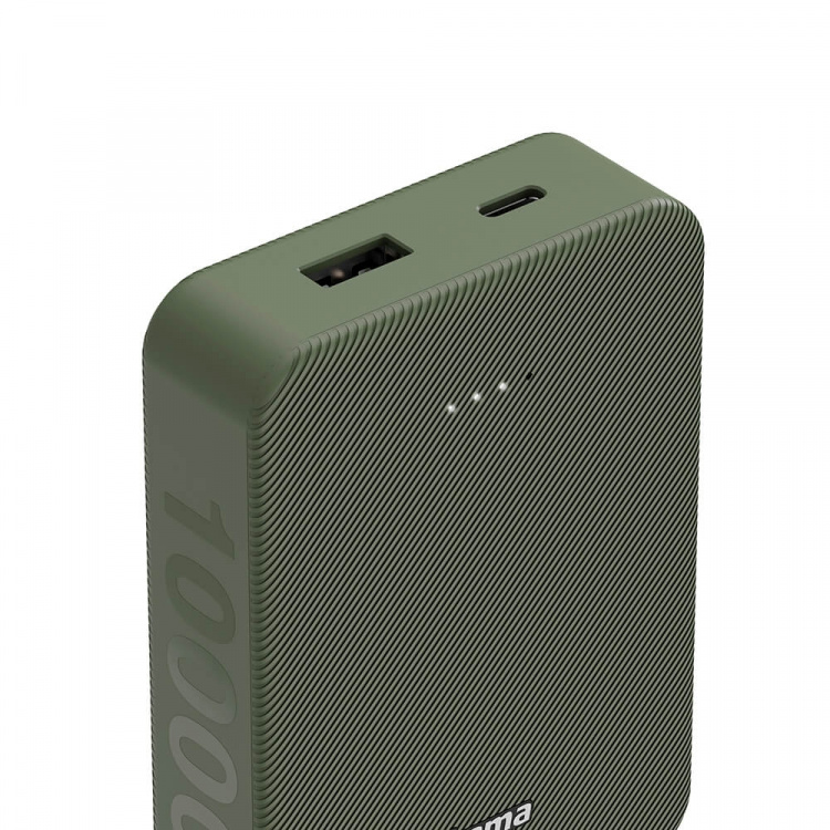 Hama Powerbank Colour 10 10000mAh USB-C+USB-A Green