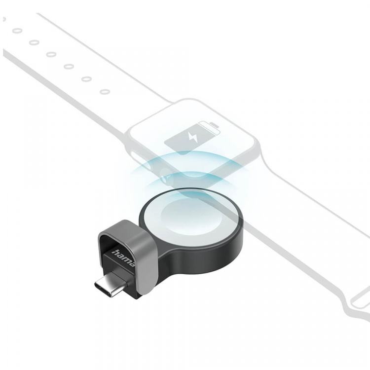 Hama Laddare Trådlös för Apple Watch USB-C Svart Hama Laddare Trådlös för Apple Watch USB-C Svart