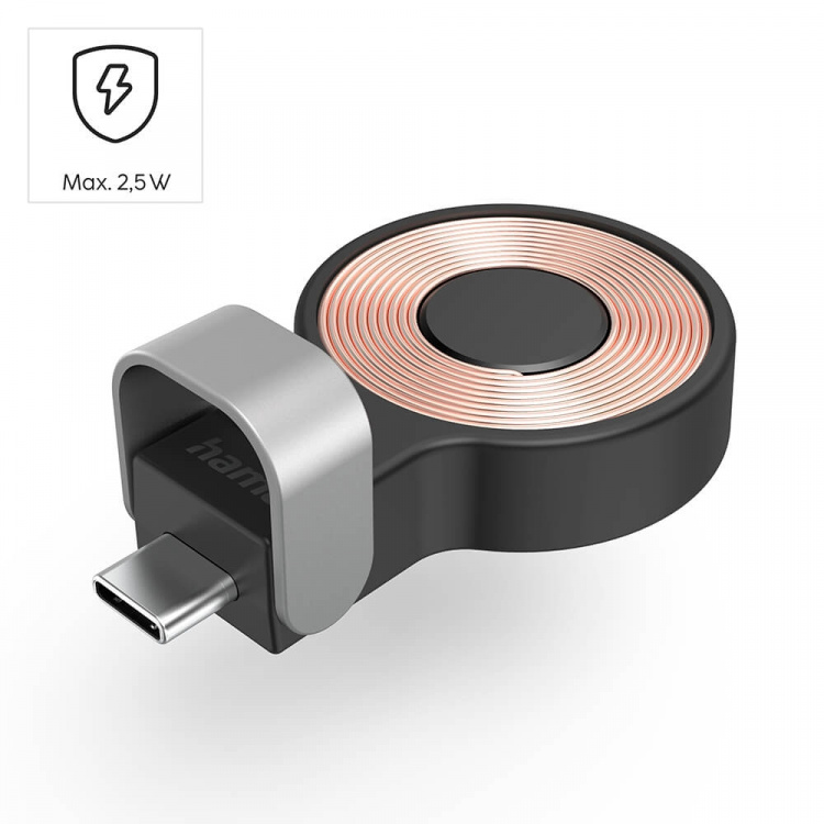 Hama Laddare Trådlös för Apple Watch USB-C Svart Hama Laddare Trådlös för Apple Watch USB-C Svart
