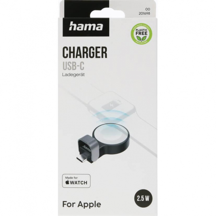 Hama Laddare Trådlös för Apple Watch USB-C Svart Hama Laddare Trådlös för Apple Watch USB-C Svart