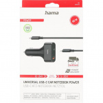 Hama Strömförsörjning Universal Bil USB-C 5-20V/65W