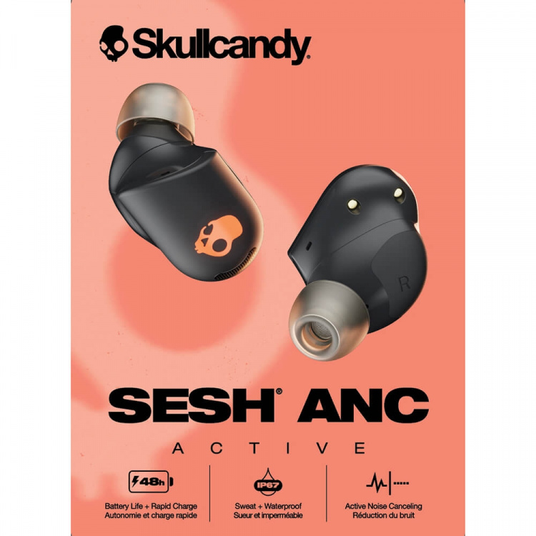 Skullcandy Headphone Sesh Active ANC TWS In-Ear Svart/Orange Skullcandy Headphone Sesh Active ANC TWS In-Ear Svart/Orange