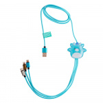 Squishmallows Laddningskabel 1,2m Tatiana 3in1 USB-C/Micro/Lightning Squishmallows Laddningskabel 1,2m Tatiana 3in1 USB-C/Micro/Lightning