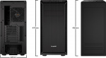Be Quiet! Pure Base 600 ATX-chassi, svart Be Quiet! Pure Base 600 ATX-chassi, svart