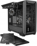 Be Quiet! Silent Base 601 ATX-chassi med fönster, svart/silver