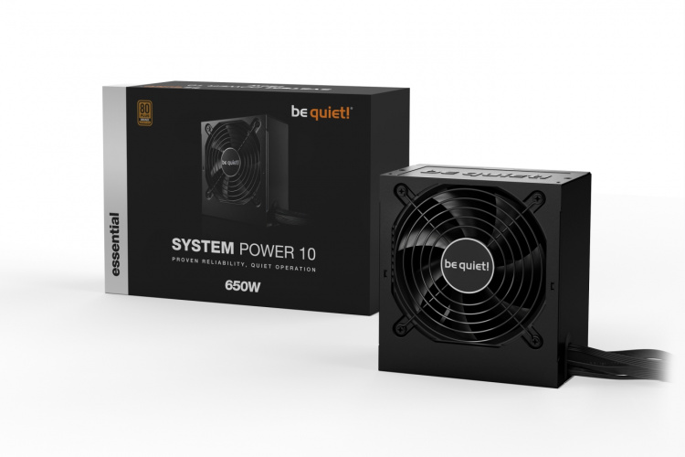 Be Quiet! System Power 10 ATX-strömförsörjning, 650 W
