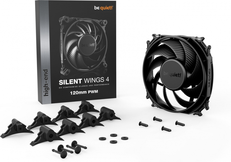 Be Quiet! Silent Wings 4 PWM-fläkt, 120 mm