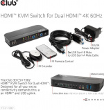 Club 3D HDMI KVM-switch för dubbla HDMI-switchar