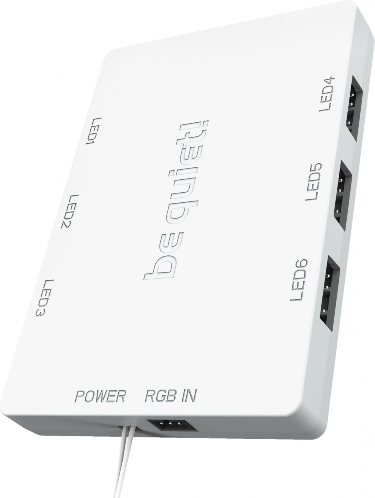 Be Quiet! Light Wings PWM höghastighetsfläkt, 120 mm, 3-pack, vit