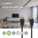 Nedis Ultra High Speed HDMI ™ kabel | HDMI™ Kontakt | HDMI™ Kontakt | 8K@60Hz | 48 Gbps | 2.00 m | Rund | 6.5 mm | Svart | Label Nedis Ultra High Speed HDMI ™ kabel | HDMI™ Kontakt | HDMI™ Kontakt | 8K@60Hz | 48 Gbps | 2.00 m | Rund | 6.5 mm | Svart | Label