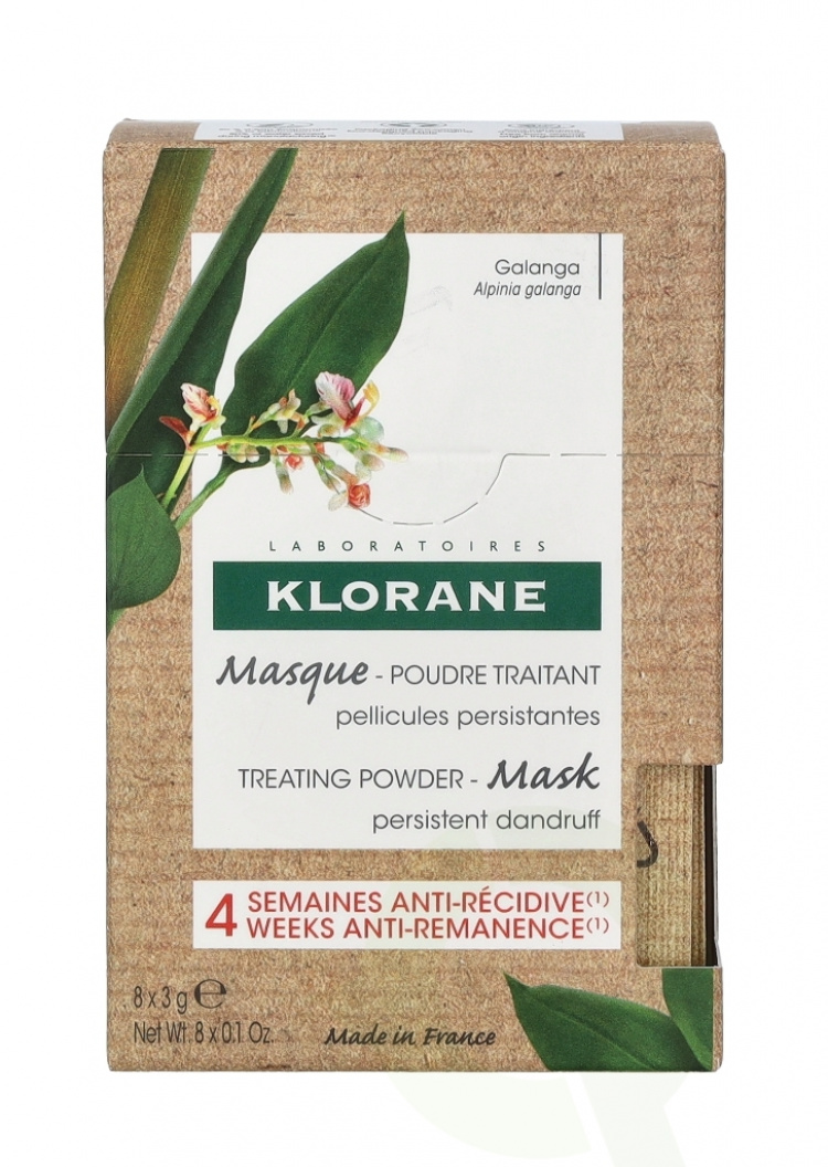 Klorane Treating Powder Mask - Galanga 24 g 8x3gr