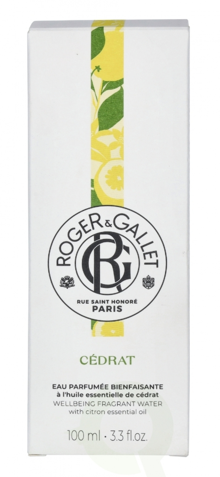 Roger & Gallet Cedrat Wellbeing Fragrant Water 100 ml Natural Spray