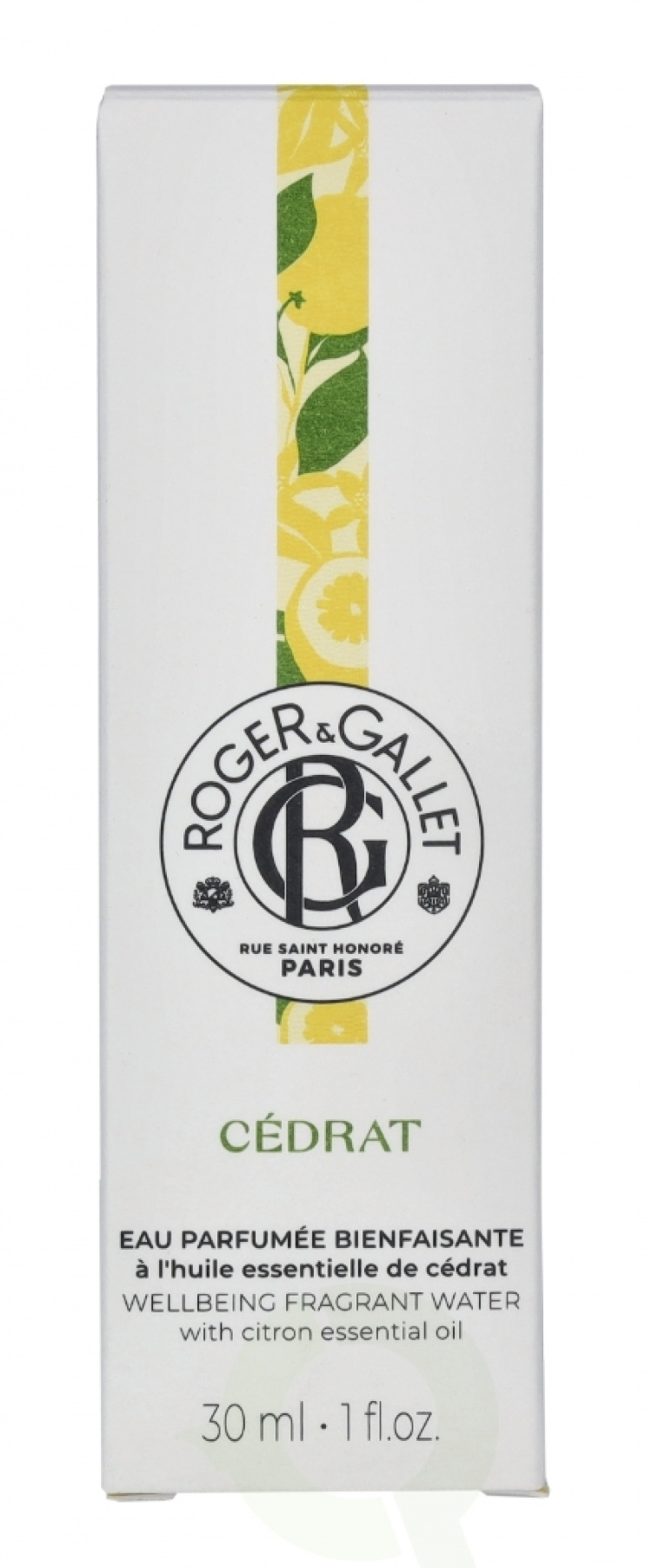 Roger & Gallet Cedrat Wellbeing Fragrant Water 30 ml Natural Spray