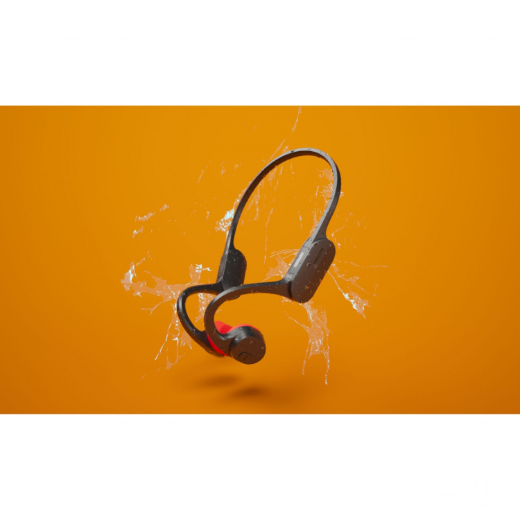 Philips TAA5608BK Trådlösa open-ear-sporthörlurar, bone conduction, IPX5-klass. Svarta