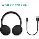 Philips TAH5209BK Trådlösa over-ear-hörlurar, Överlägsen komfort, bra ljud och upp till 65h speltid. Svarta