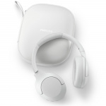 Philips TAH8506WT Trådlösa hörlurar, Brusreducering Pro, Elegant stil. Upp till 60 timmars speltid. Vita