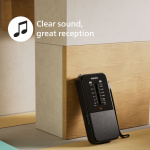 Philips Bärbar analog FM/MW-radio TAR1509 Philips Bärbar analog FM/MW-radio TAR1509