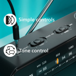 Philips Bärbar analog FM/MW-radio TAR2509. Nät- eller batteridriven Philips Bärbar analog FM/MW-radio TAR2509. Nät- eller batteridriven