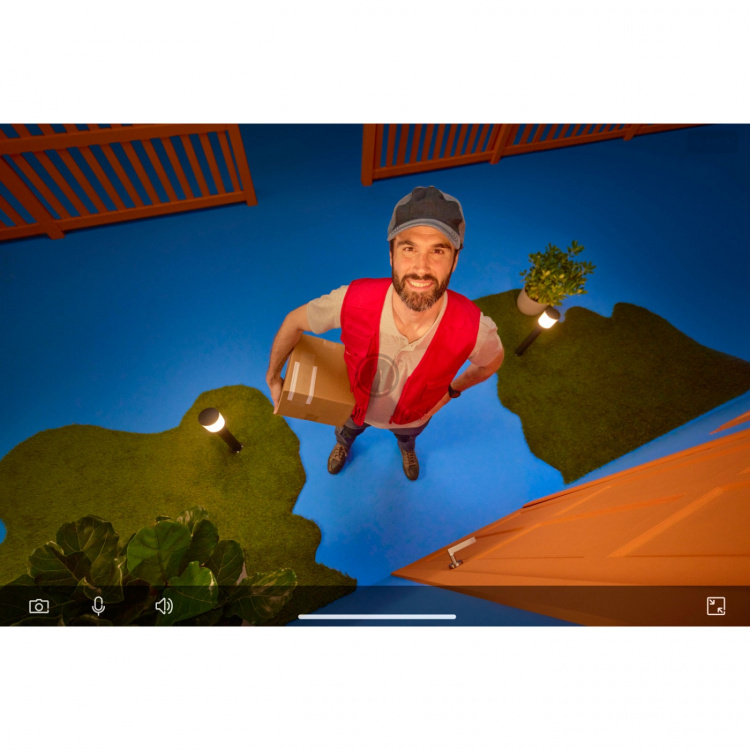 WiZ WiFi Smart Vägglampa Utomhus med inbyggd kamera