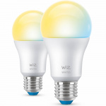 WiZ WiFi Smart LED E27 60W 806lm Varm-kallvit 2-pack WiZ WiFi Smart LED E27 60W 806lm Varm-kallvit 2-pack