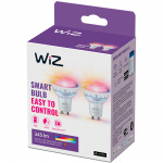 WiZ WiFi Smart LED GU10 50W 345lm Färg + Varm-kallvit 2-pack