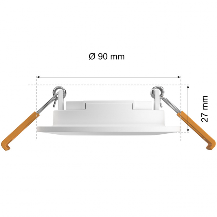 Philips Hue Slim Downlight S 90mm White and Color Ambiance Vit 1-pack Philips Hue Slim Downlight S 90mm White and Color Ambiance Vit 1-pack