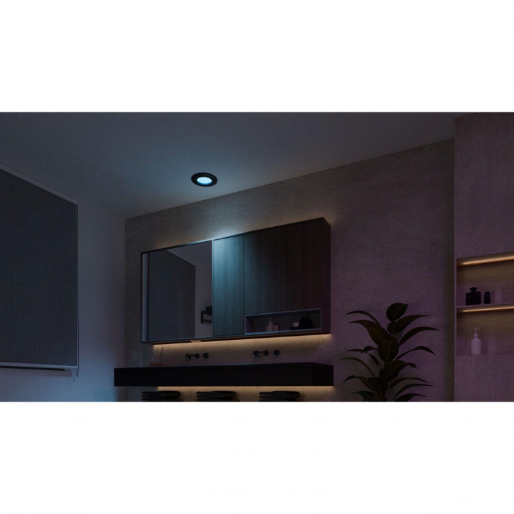 Philips Hue Slim Downlight S 90mm White and Color Ambiance Svart 1-pack
