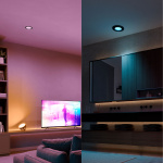 Philips Hue Slim Downlight S 90mm White and Color Ambiance Svart 1-pack
