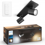Philips Hue Runner White Ambiance 2 spot 800 lm Svart Philips Hue Runner White Ambiance 2 spot 800 lm Svart