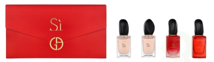 Armani Si Miniatures Set 28 ml 4x7ml - Si Edt/Si Edp/Si Fioro Edp/Si Passione Edp