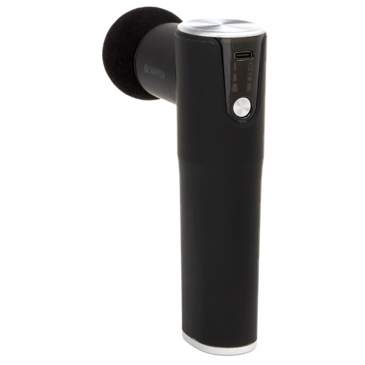 Champion Massagepistol Compact Power 3300RPM 1800mAh MG400 Svart/Silver Champion Massagepistol Compact Power 3300RPM 1800mAh MG400 Svart/Silver