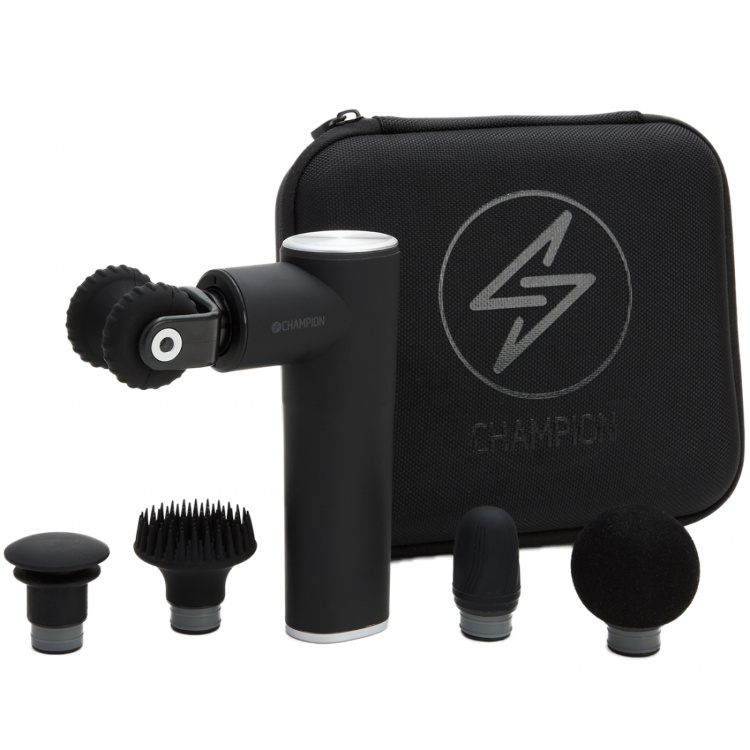 Champion Massagepistol Compact Power 3300RPM 1800mAh MG400 Svart/Silver Champion Massagepistol Compact Power 3300RPM 1800mAh MG400 Svart/Silver