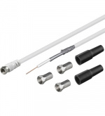 Goobay koaxialkabelhärva, 30 m, vit Goobay koaxialkabelhärva, 30 m, vit