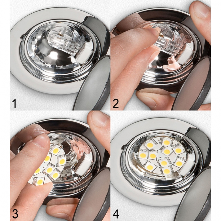 Goobay LED-glödlampa 12xSMD5050 10-15 V, 6200K, 190 lm, 2W