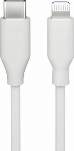 Goobay Lightning till USB-C-kabel, 1 m, vit