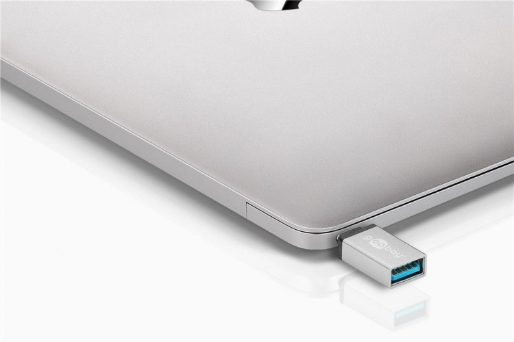 Goobay USB-C till A 3.0-adapter, silver