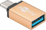 Goobay USB-C till A 3.0-adapter, guld