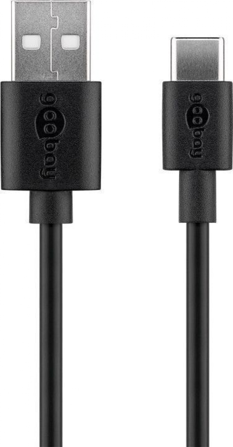 Goobay USB-C 5 W laddare + kabel, 1 m, svart Goobay USB-C 5 W laddare + kabel, 1 m, svart