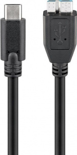 Goobay USB-C till micro-B-kabel, 1 m